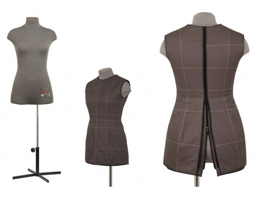 Профессиональный портновский манекен CHAYKA, размер 42, серый c гибкими манекеном CHAYKA FlexForm 44, 46, 48 размеров