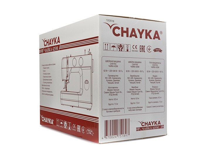 Электромеханическая швейная машина CHAYKA 425M