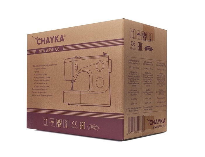 Электромеханическая швейная машина CHAYKA NEW WAVE 735